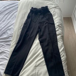 SOLD- Paper bag ankle pants